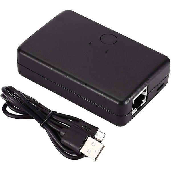 2 porte Ethernet-switch Ethernet-netværkswitcher Hub Splitter til computer