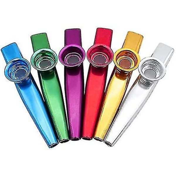 6pcs Kazoo, Multipack Kazoo Metal Kazoo Kazoo Instrument Gazoo Musical Instruments For Kids Gift Instrumental Accompaniment