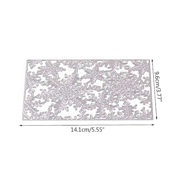 Metall jul snöflingor stansformar stencil DIY scrapbooking album papper kort mall mögel prägling dekoration