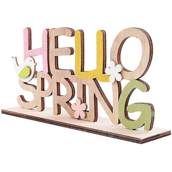 Bokstäver för Påsk i Trä - Hello Spring - Träbokstäver - Påskdekoration