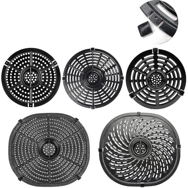 Air Fryer Gummistøtfangere Passer Til Power Air Fryer Crisper Plate Air Fryer Erstatningsbeskyttende Deksel For Newway