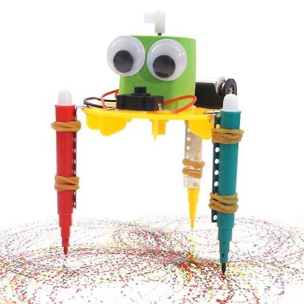 Tidig inlärning DIY Doodle Robot Teknik Små uppfinningar Utbildande för grund- och gymnasievetenskap