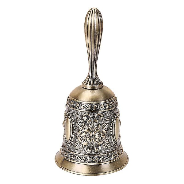 Retro Bronze Håndklokke Antik Messing Kaldeklokke Bryllupsklokkerbronze1stk