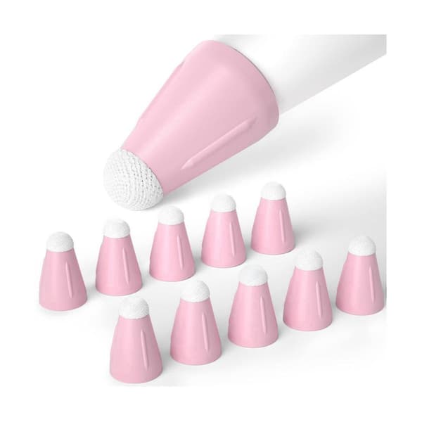 10 st silikonersättningspennspetsar för Pencil 1/2:a generation, rosa
