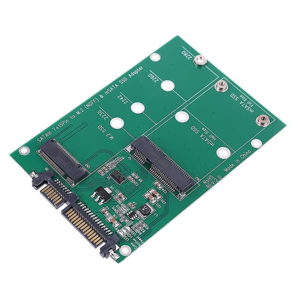 6gps Til M.2 Ngff Msata Ssd Til Sata 3.0 2.5\" Adapter Til Pc Bærbar Tilføj Kort