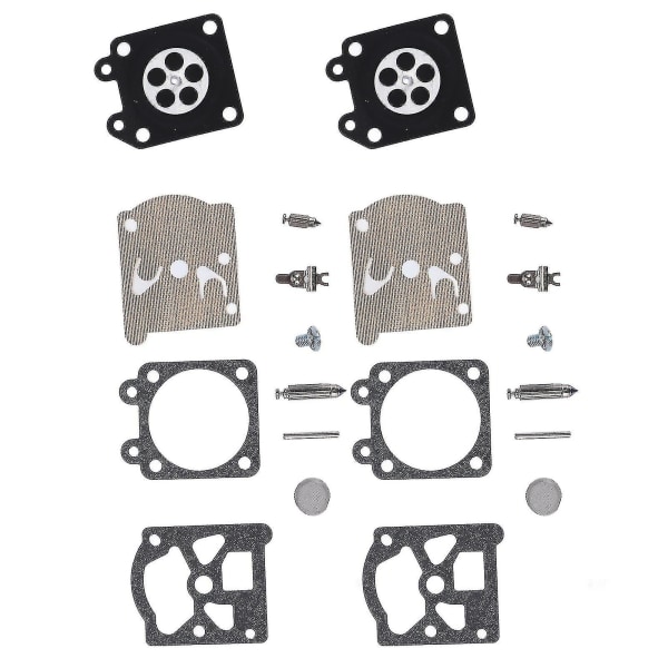 2 sett forgasserreparasjonssett erstatning passer for Stihl 026 Ms260 024 Ms240 Ms210 Ms230 Ms250 Fs85 Fs86 Fs88