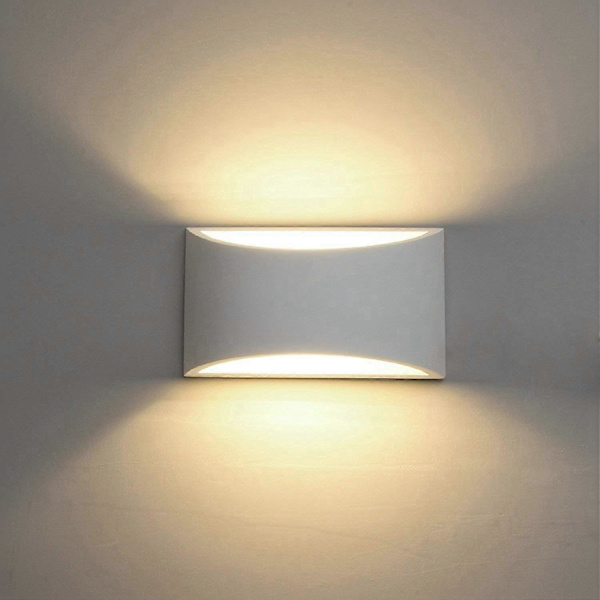 Modern Vägglampa, Inomhusvägglampor Uppljus Nedljus Gipslampa Belysning med 2700K 7W G9 LED-lampor för Vardagsrum Sovrum Hall