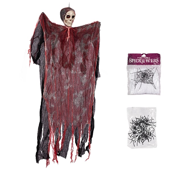 Kauhu Riippuva Luuranko Valkoinen Veri Sideharso Riippuva Halloween Rekvisiitta Piha Baari Puutarha Halloween Koristeet Juhliin Ja Halloweeniin