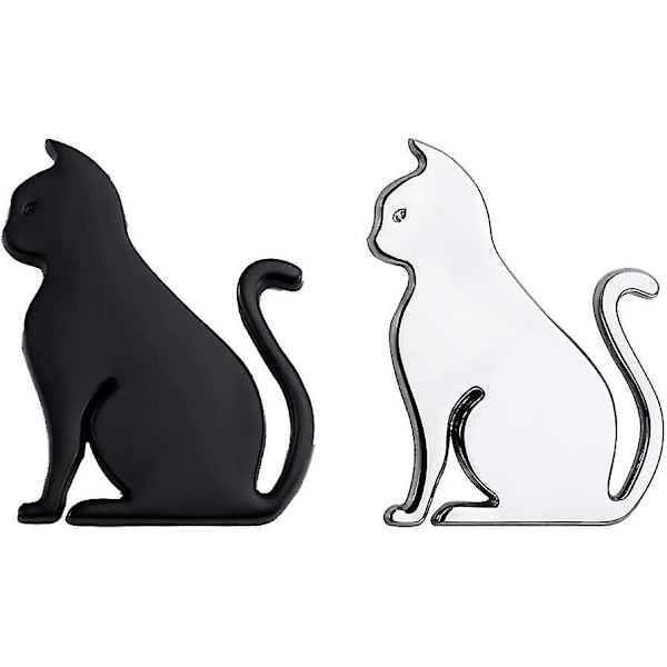 2 Dekorative Bilstickere, Kattemønster, Unik Bilsticker, Bilsticker