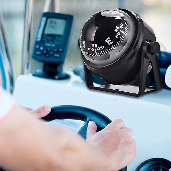 LED Navigationskompas, Bådkampas, Bådkampas, Professionelt Multifunktionskompas, Køretøj, Vandreture, Udendørsaktiviteter, Vildt Eventyr