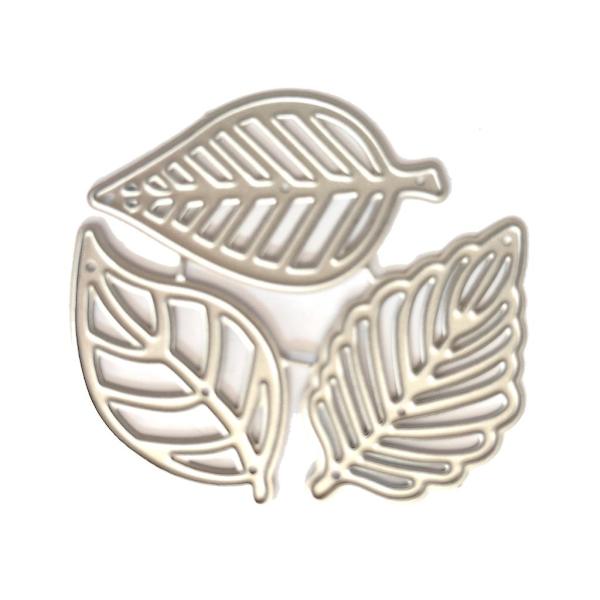 1 set trebladiga metallskärmaskiner DIY-stämplar prägling scrapbooking