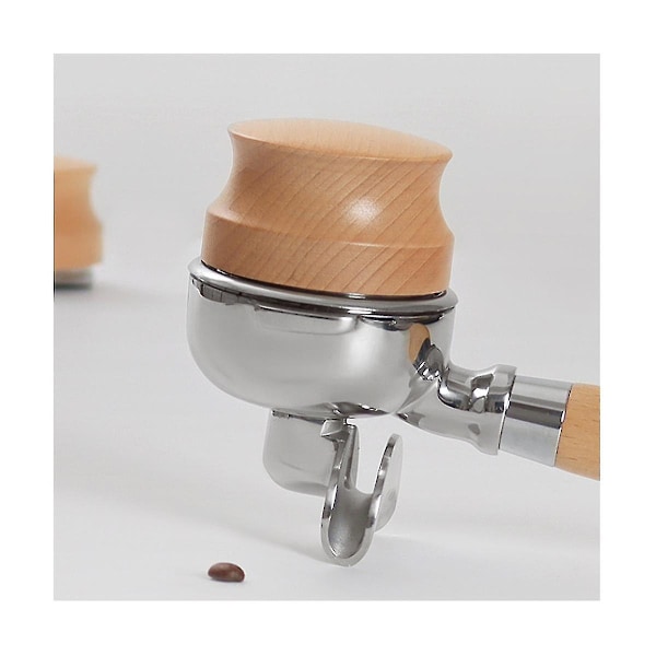 Kaffeutjämnare Espresso Tamper Hand Tamper Tillbehör, justerbart djup, rostfritt stål för kaffe