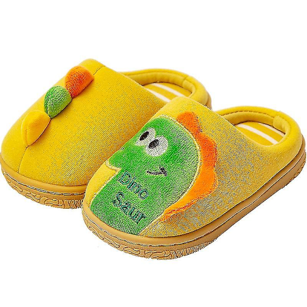 Boys Girls Cute Slippers Winter Warm Dinosaur Novelty Slippers For Toddler Kids