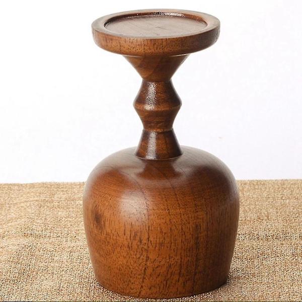 Luonnollinen puinen kuppi malja käsintehty kahvi tee olut mehu maito muki juoma 7.5x13cm