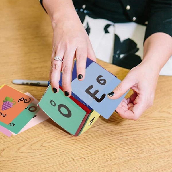 Kids Gör-det-själv Utbildning Spela spel Tärning Småbarn Fick fyrkantig Baby Fyrkantig leksak för undervisning