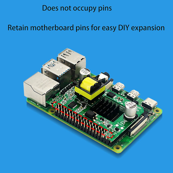 5v Poe Pihat 802.3af Ethernet-virtalähdemoduuli Raspberry Pi 3b+ Rpi 4b:lle