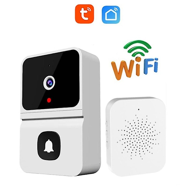 Tuya Wifi Smart Doorbell App Remote Control Doorbell Ultra Wide Angle Lens Mini Portable