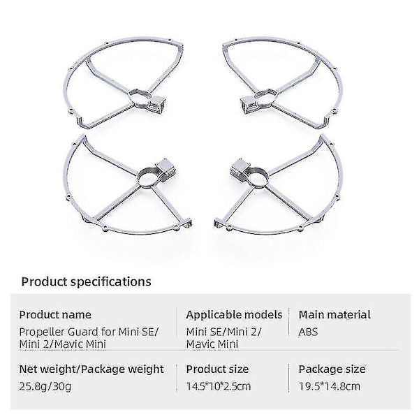 Potkurin suojaprotektori Dji Mini Se/mini 2/mavic Mini -lennokille