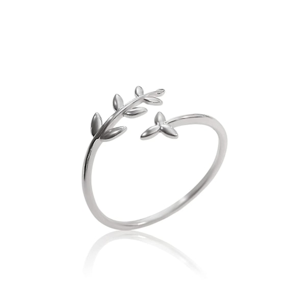 Damring 925 Silver - Damring Silver Ring Kvinnor Flickor Smycken Ring - Storlek Justerbar