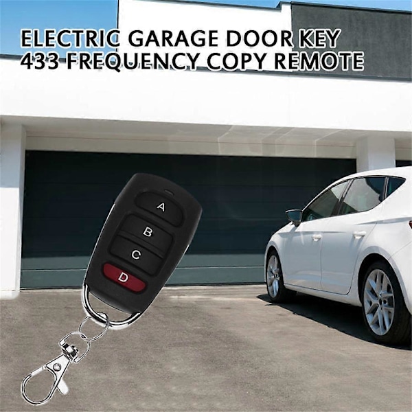 1-3 st 433MHZ Kopieringsfjärrkontroll Auto 4 Kanalskod Garageportöppnare Fjärrkontroll Duplicering Kloning Kod Bilnyckel 3pcs