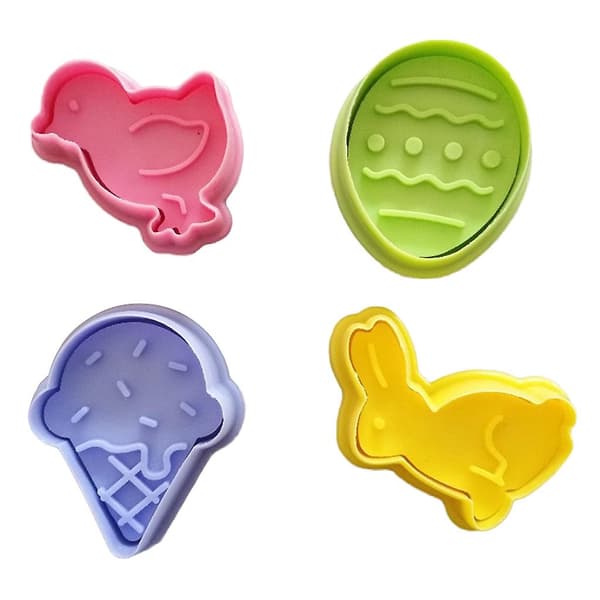 Kjeksform Tegneserie Kanin Dyr Sett Bake Gadget Plastmateriale For Baking