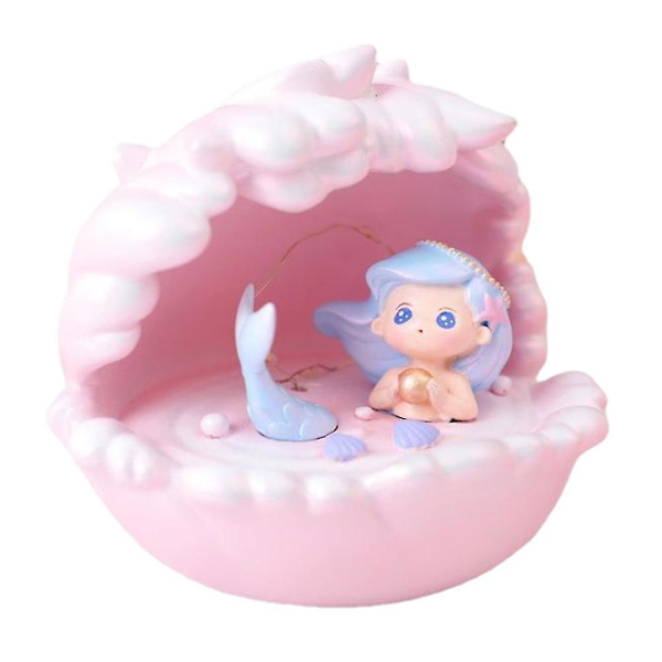 Shell Mermaid Princess Star Light Atmosphere Nattlampa