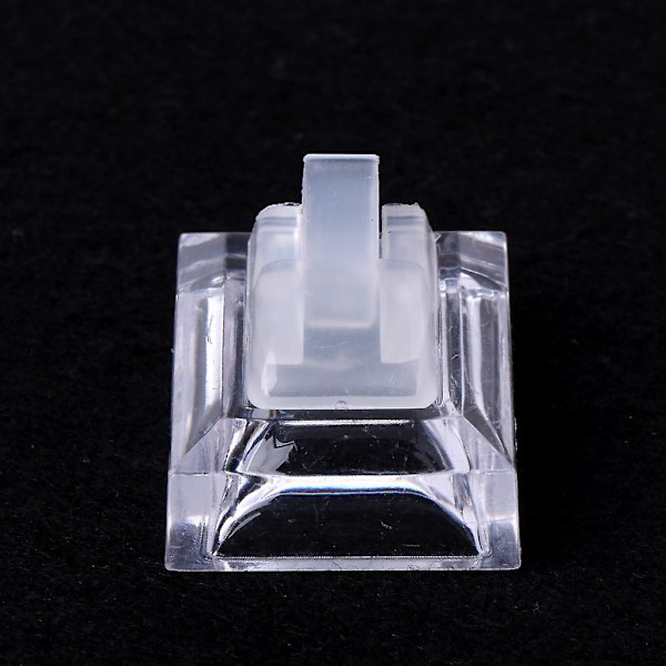 Akryl transparent ring display showcase smycken dekoration stativ hållare