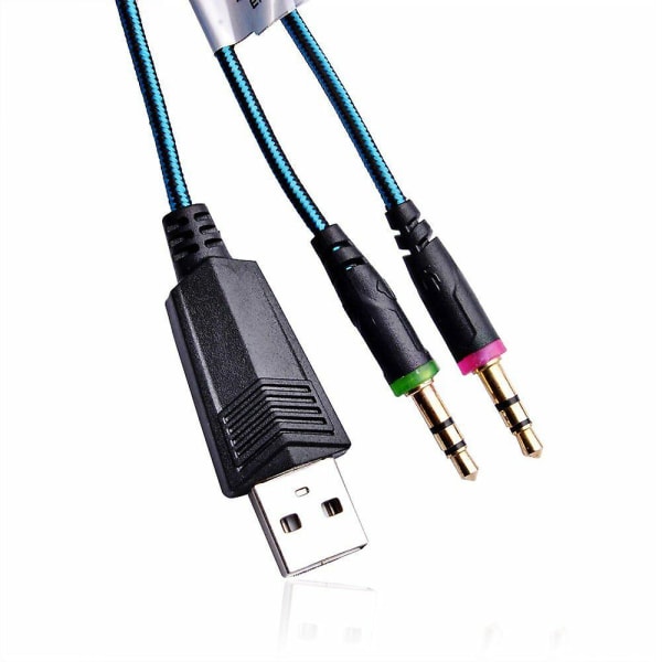 Jokainen G2000 Pro Game Gaming Headset USB 3,5 mm Led Stereo PC kuulokemikrofoni.