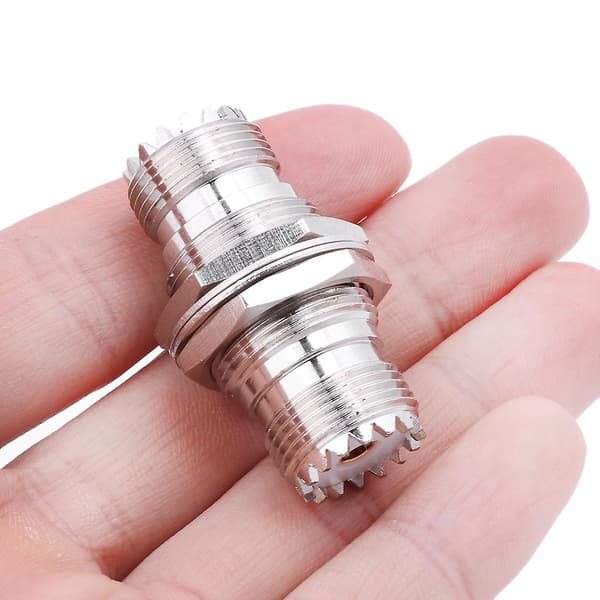 UHF So239 hun til hun stik panelmontering adapter stik lige F