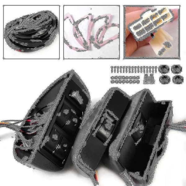 12v Universal Crescent Power Window Switch Kit til bil 4-dørs Power Window Switch Bilrude Kit