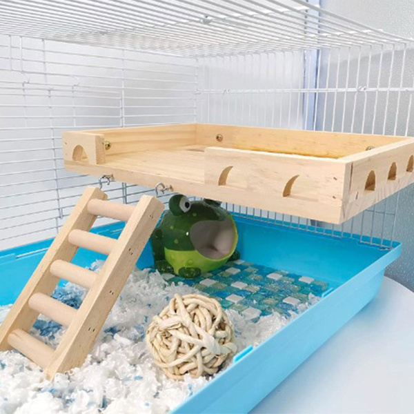 Liten djurplattform klätterbur stege för hamster råtta möss papegoja habitat