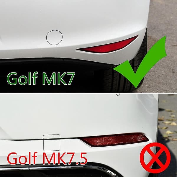 For -golf 7 Mk7 Gtd 2012-2015 Bakre Bumper Splitter Canard Tåkelys Luftventil Side Trim Deksel B