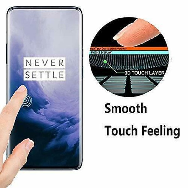 För Oneplus 7 Pro Full Screen Protector Härdat Glas Skydd Film Cover