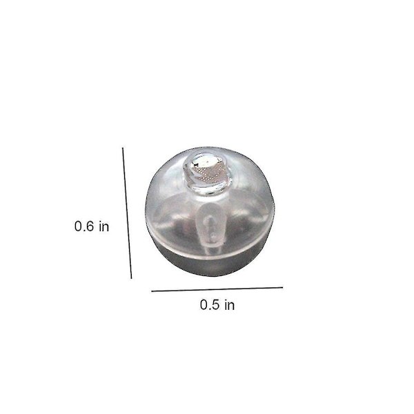 50 st Mini Led-lampor Ballonger Papperslyktor Lampor Trådlös Flashboll Lam (färgglad)