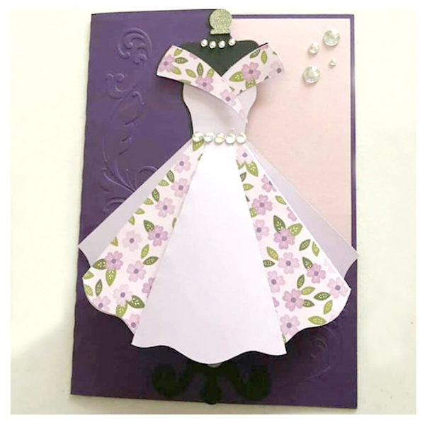 Kjole Metal Skæredør Stencil Diy Scrapbooking Album Papirkort Skabelon Form Embossing Håndværk Dekoration