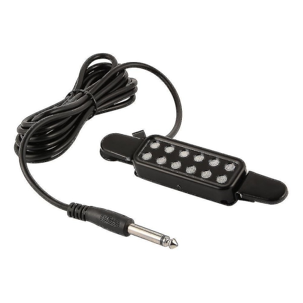 Svart Clip-on Akustisk Gitarrpickup