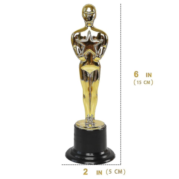 24 Pack Award-trofeer Statuette-kompatible favoriserer, utmerkelser, spillpremier, premie-ys