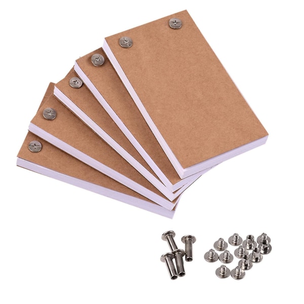 Blank Flip Book Kit med 300 ark Animation Paper Flipbook Indbindingsskruer til Led Tracing Light