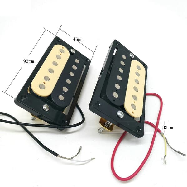 2 st Elektriska Gitarr Pickup 50/52 Faced Humbucker Dubbel Spole Elektriska Gitarr Pickup