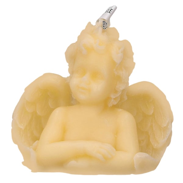 Exquisite Angel Shape Lightweight Scented Candle - Aromatherapy for Home, Bedroom, Office (Yellow)