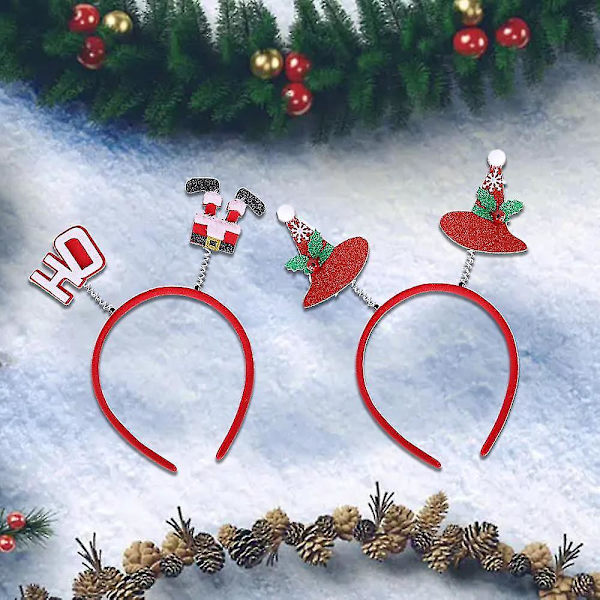 Joulu- ja juhlapyhäpäähine hiuspanta päähine lapsille ja aikuisille naamiaisiin style 4