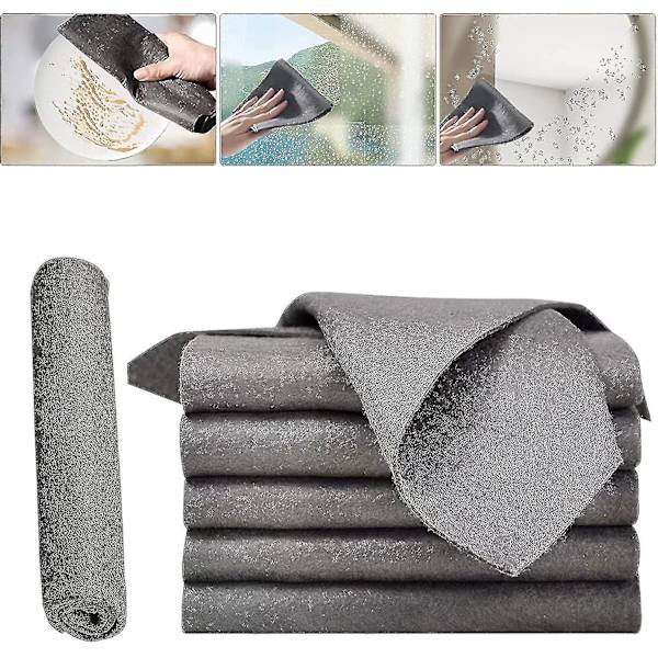 Fortykka magisk rengjøringsklut, mikrofiber glassrengjøringsklut, gjenbrukbare rengjøringskluter