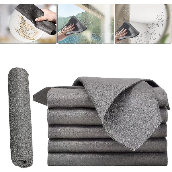 Thickened Magic Cleaning Cloth, Microfiber Glass Cleaning Cloth Rags, Reusable Cleaning Cloths