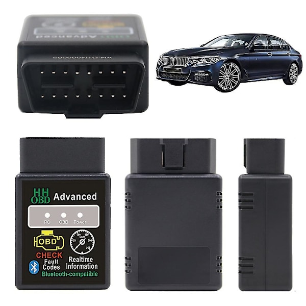 Bil Bluetooth Obd2 Skanner Diagnostisk Verktyg V2.1 Avancerad Obdii Kodläsare Fordon Verktyg