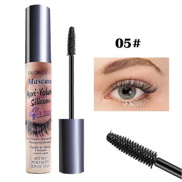Vattenfast Mascara Kladdfri Volymgivande Förlängande Långvarig #05 1pcs