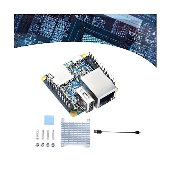 Nanopi Neo V1.4 kehityskortti + jäähdytyslevy + USB-kaapeli Allwinger H3 Core 512mb Ram Openwrt/ Mod