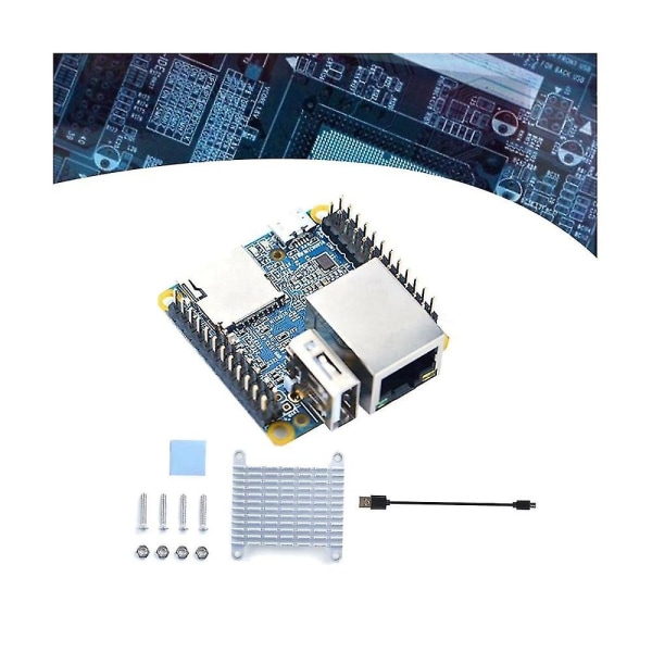 Til Nanopi Neo V1.4 Udviklingskort+varmeafleder+-usb-kabel Allwinger H3 Core 512mb Ram Openwrt/ Mod