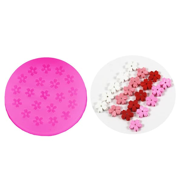 Krystall Epoxy Resin DIY Mini Blomster Mold Dekorasjon Resin Silikon Mold