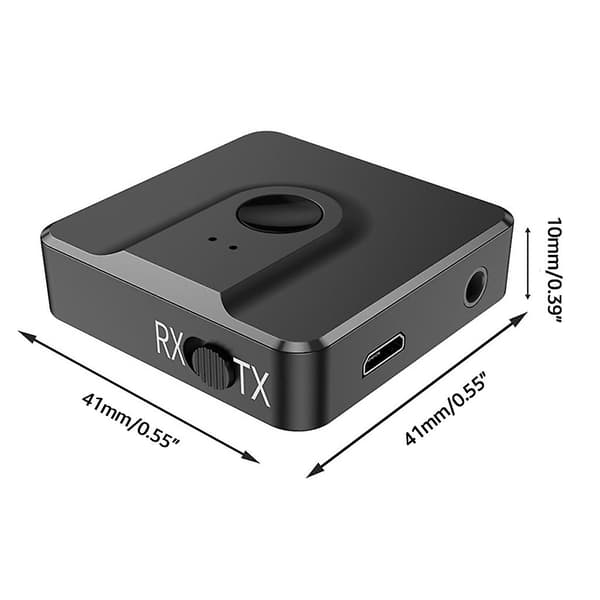 Bluetooth-kompatibel 5.0 USB-adapter Audiomottaker Sender for PC-høyttaler