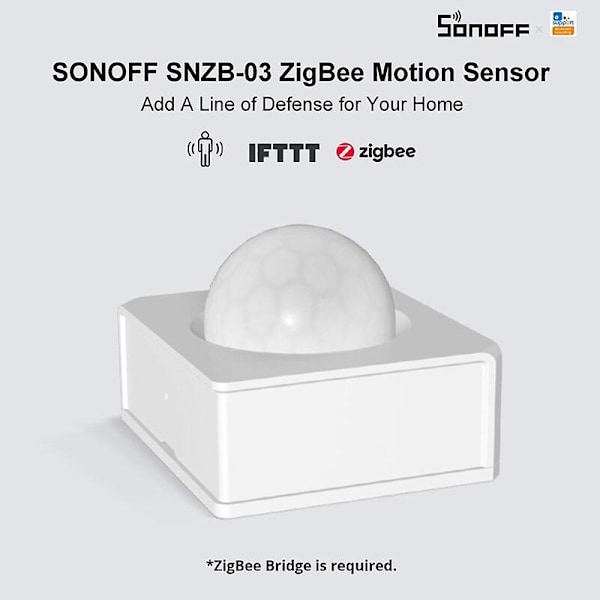 Sonoff Snzb-02 Zigbee Temperatur- och Luftfuktighetssensor Realtidsnotifiering